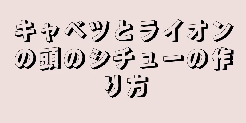 キャベツとライオンの頭のシチューの作り方