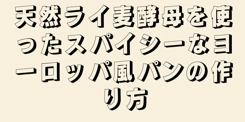 天然ライ麦酵母を使ったスパイシーなヨーロッパ風パンの作り方