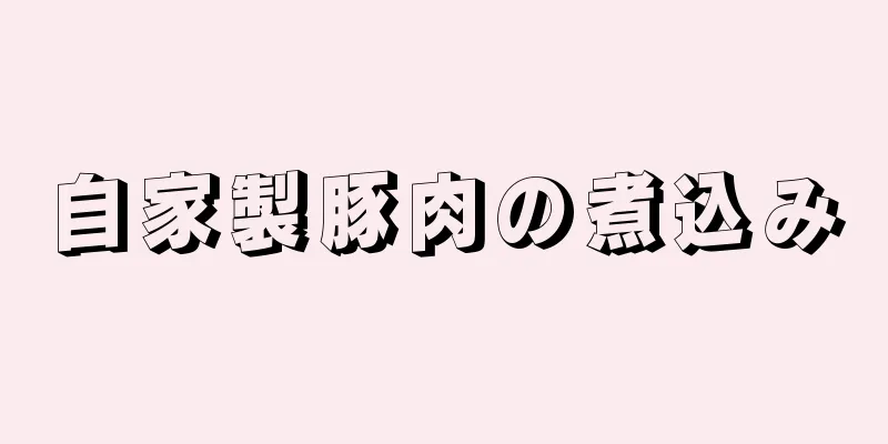 自家製豚肉の煮込み