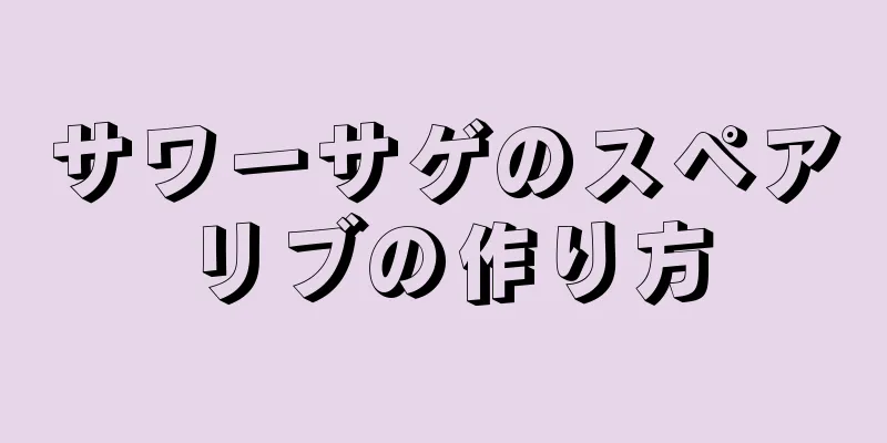 サワーサゲのスペアリブの作り方