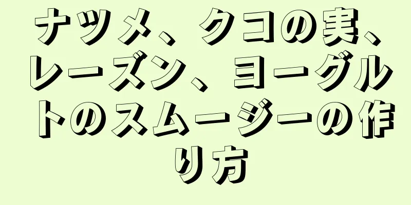 ナツメ、クコの実、レーズン、ヨーグルトのスムージーの作り方