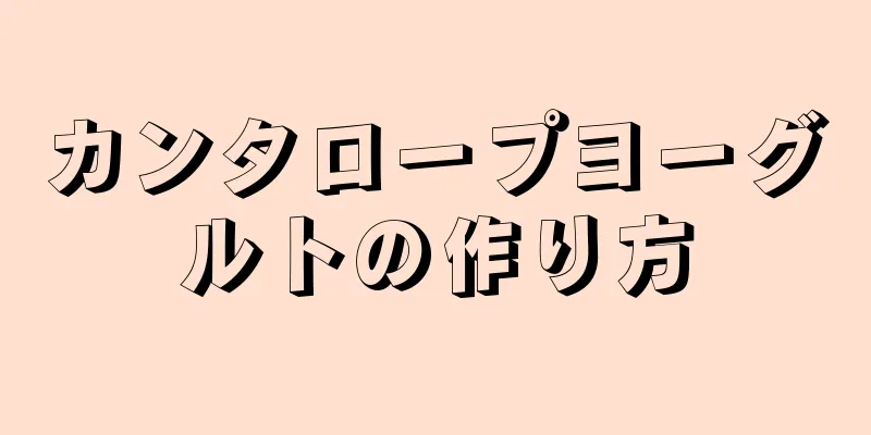 カンタロープヨーグルトの作り方