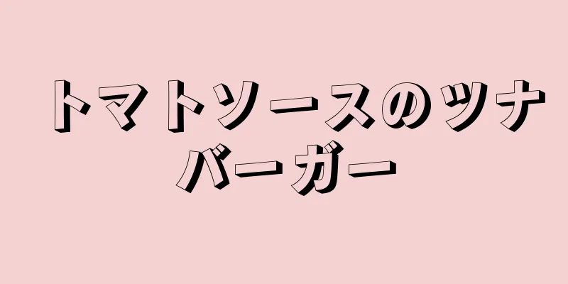 トマトソースのツナバーガー