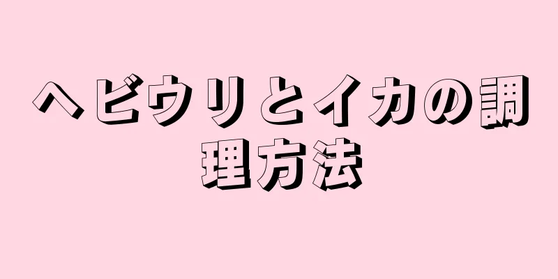 ヘビウリとイカの調理方法