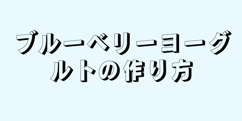 ブルーベリーヨーグルトの作り方