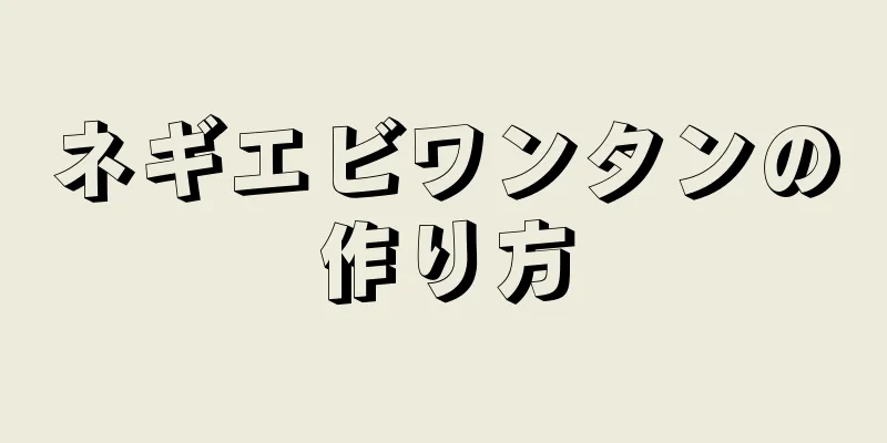 ネギエビワンタンの作り方