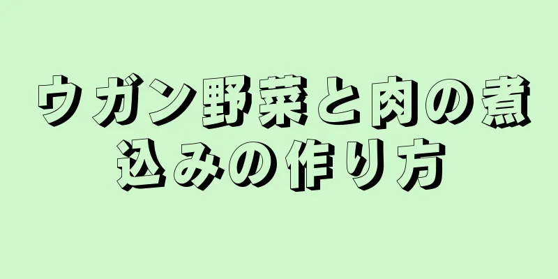 ウガン野菜と肉の煮込みの作り方