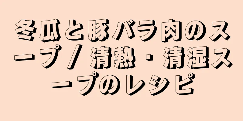 冬瓜と豚バラ肉のスープ / 清熱・清湿スープのレシピ