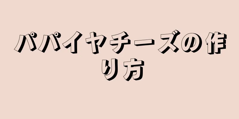 パパイヤチーズの作り方