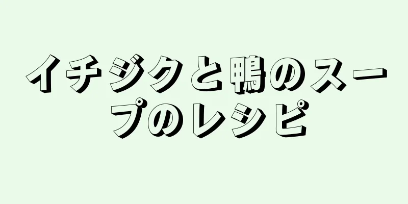 イチジクと鴨のスープのレシピ