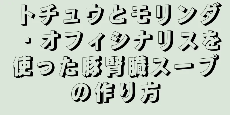 トチュウとモリンダ・オフィシナリスを使った豚腎臓スープの作り方