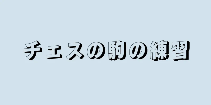 チェスの駒の練習